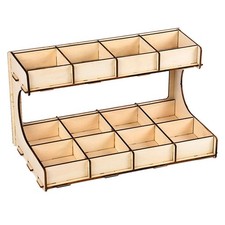 DIY Color Paint Bottles Wooden Shelf Storage Rack Moduler Holder Organizer