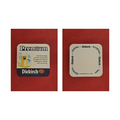 Diekirch Luxembourg Premium Une Blonde Casual, ... Brewery Beer Mat Beermat