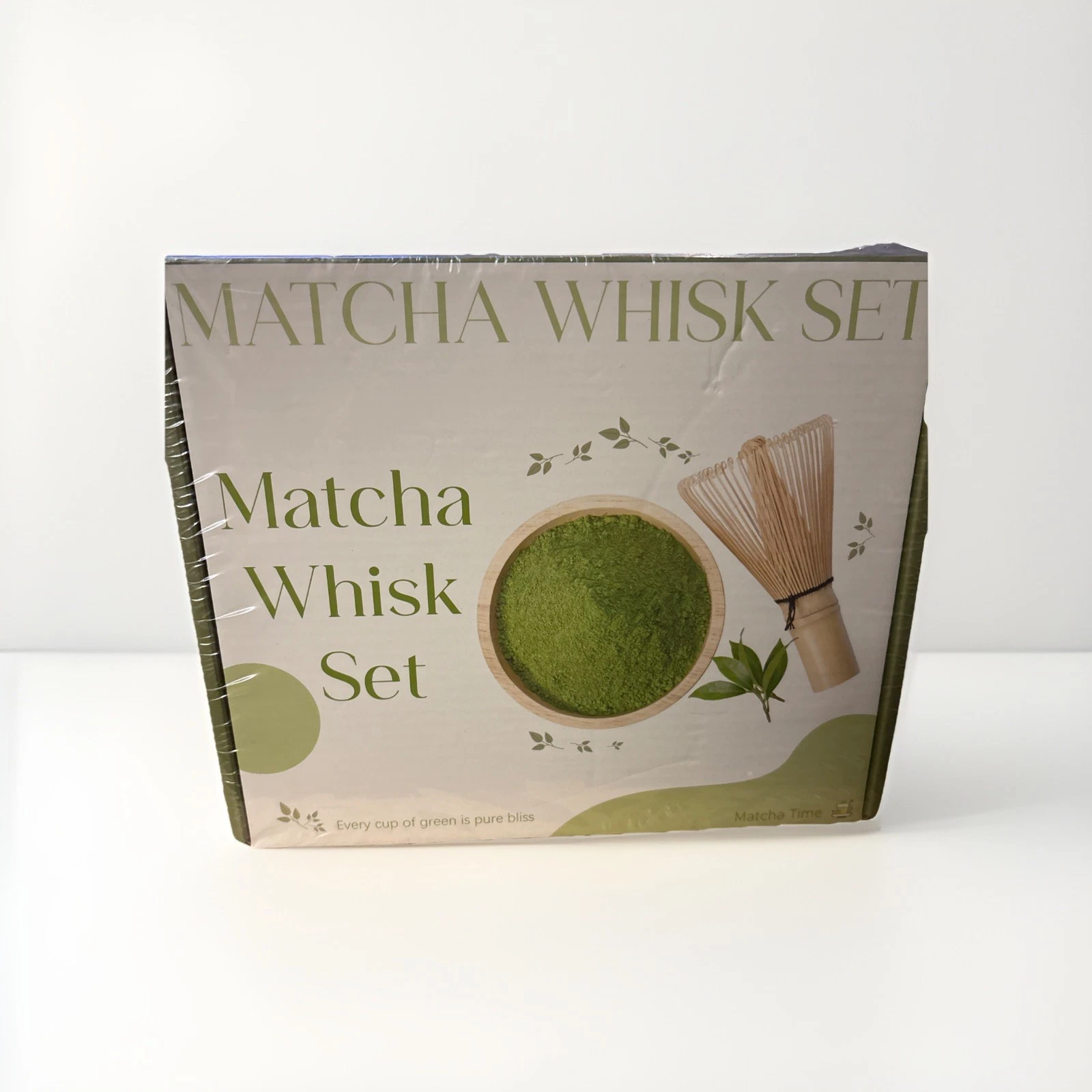 Complete Matcha Whisk Set Bamboo Tools Ceramic Bowl Sifter Scoop Holder Tea Gift