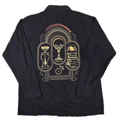 Harry Potter Epic Universe Nicolas Flamel Alchimiste Button Up Shirt SMALL