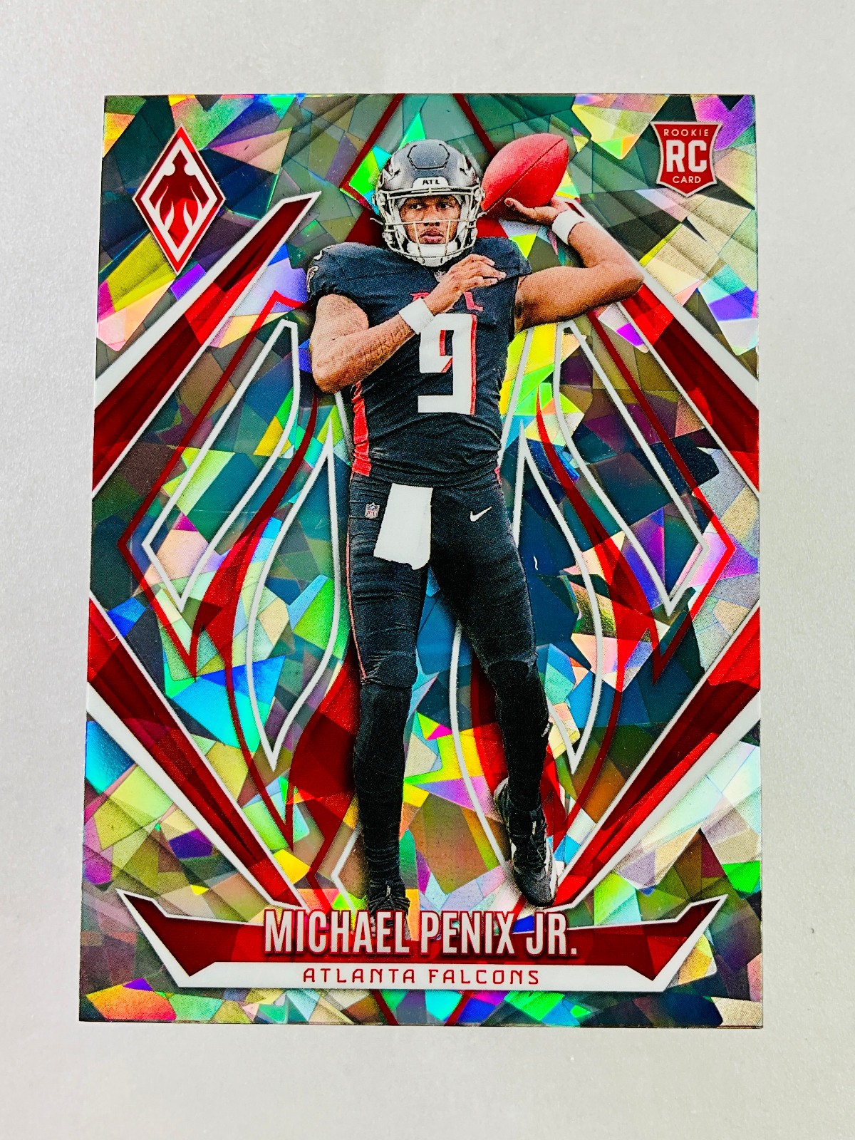 Michael Penix Jr. 2024 Panini Phoenix RC Cracked Ice Prizm Rookie #229 Falcons