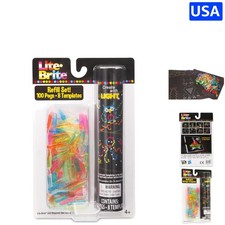 Lite Brite Peg  Template Refill Pack - 100 Colorful Art Accessories for Kids