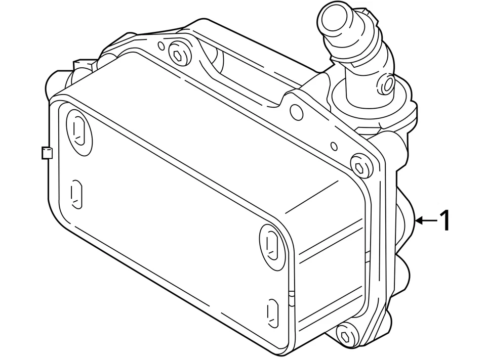 16-19 BMW X1 X2 F48 F39 CLUBMAN COUNTRYMAN 2,0 Л АВТОМАТИЧЕСКАЯ КОРОБКА ПЕРЕДАЧ МАСЛЯНЫЙ ОХЛАДИТЕЛЬ - Изображение 4 из 4