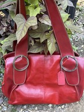 Worthington Genuine Red Leather Handbag Purse...