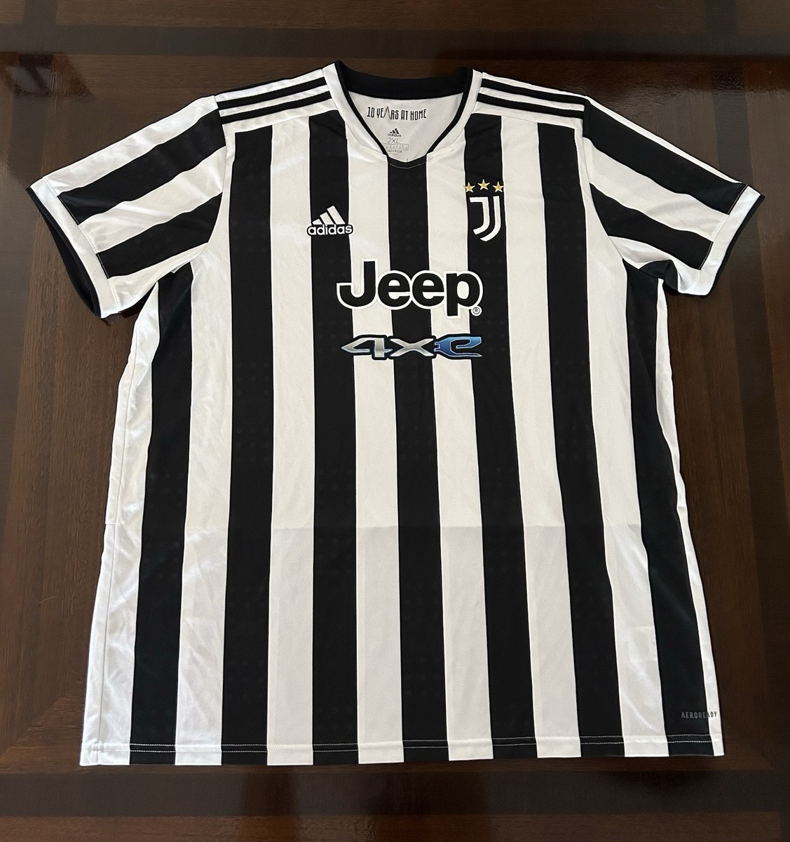 Adidas Juventus FC 2021-22 Home Football Soccer Jersey Black/White