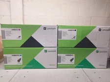 SEALED NEW Genuine Lexmark XC8160 Toner Set, 24B6512, 24B6513, 24B6514, 24B6515