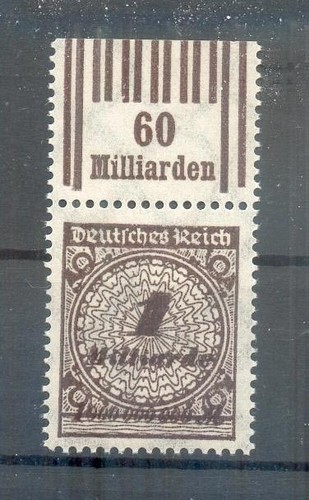 DR-INFLA 325WB WOR UPPERRAND** MNH MINT BPP 75EUR (Y70153)