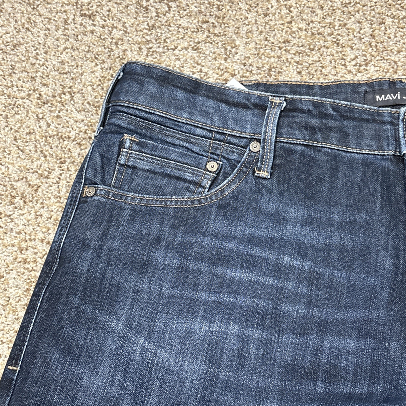 Mavi Matt Relaxed Straight Leg Denim Jeans Men's Size 40x30 Fits 40 X 28 - View 3