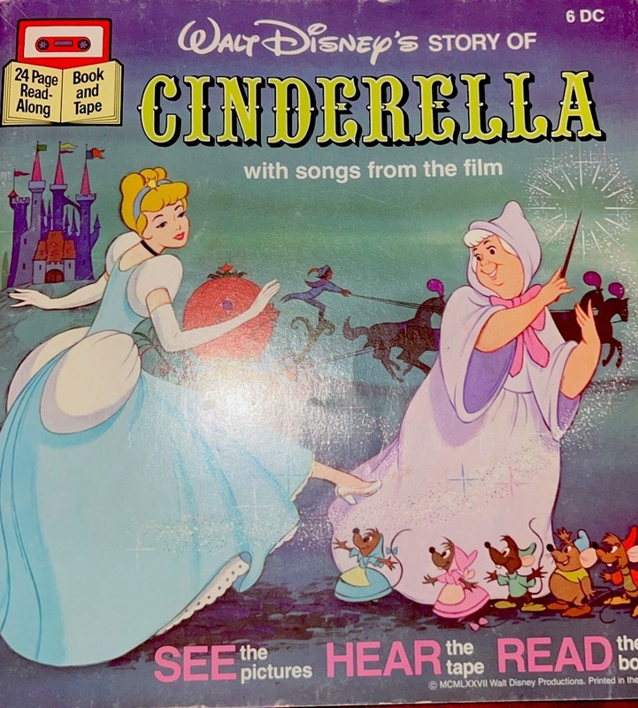 VINTAGE Walt Disney's Story Of Cinderella 1974 Book ONLY USA Color Pictures