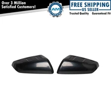 2pc Mirror Cap Set Black Triple Stripe Style for Chevy Equinox GMC Terrain