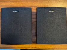 Pair of black Sony Rear Surround Speakers, including cables