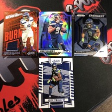 2023 Panini Absolute Burners Kenneth Walker III #AB-12 Patch & Silver Seahawks