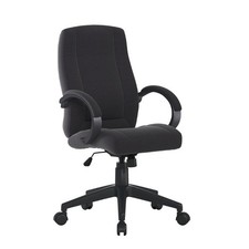 Dorset - High Back Fabric Manager Chair with Plush Armrests for Comfort