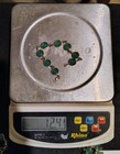 14kt & Emerald 16in Necklace Earrings & Bracelet 49.4 TW Gms .70 Ea. Stone Wt. — photo 8