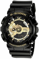 Casio G-SHOCK GA110GB-1A 51mm Black Resin Case with Black Resin Strap Men's...