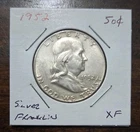 1952 Franklin Half Dollar XF Coin .3617 Troy Ounce Pure Silver
