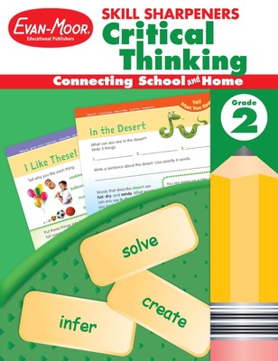 Evan-Moor Skill Sharpeners Critical Thinking, Grade 2 Workbook, Problem Solv...