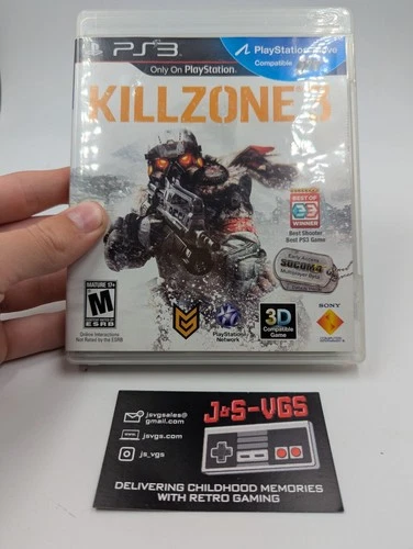 PS3 PlayStation 3 Killzone 3 Game w/ Case & Disc Tested