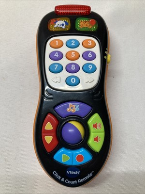 VTech Click And Count Remote Control Baby Learning Toy With Sound Tested