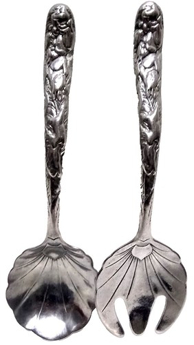 Paire de légumier métal argenté XIX ème siècle