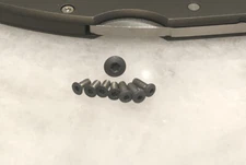Charcoal Gray Screws Set For Cold Steel Code 4 Knife Pivot Scale & Pocket Clip
