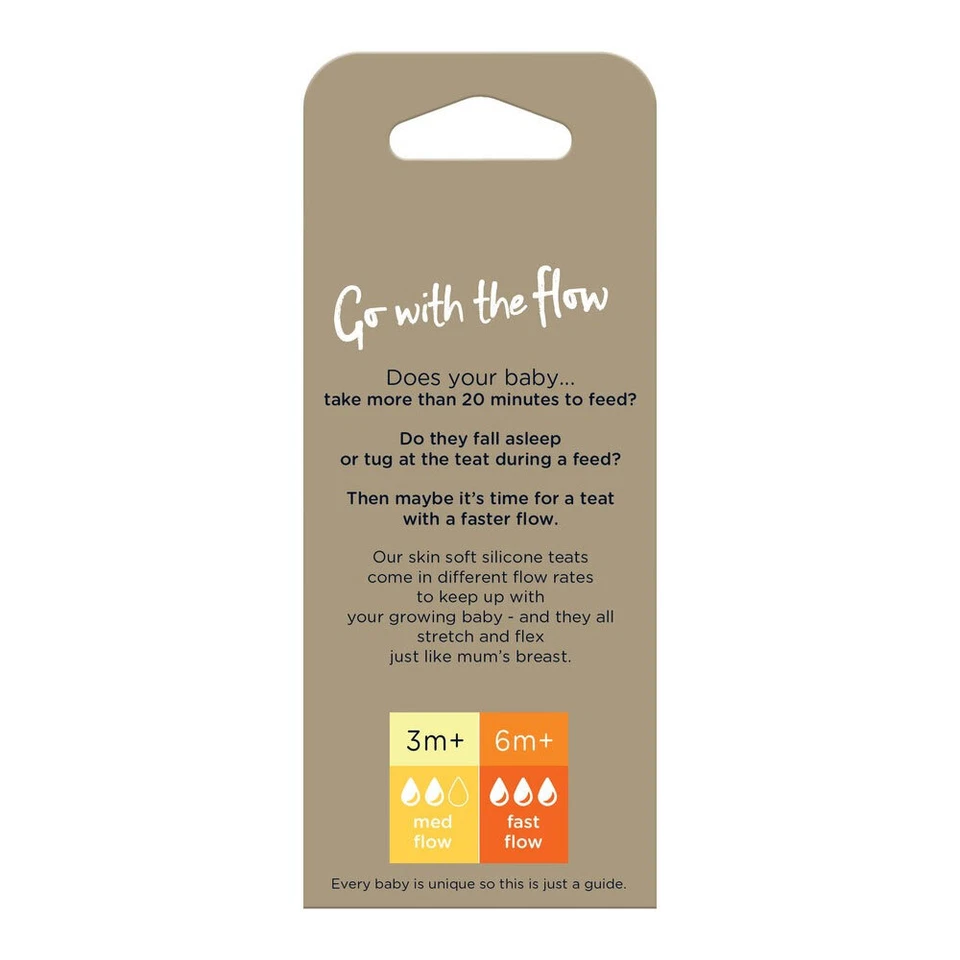 6pc Tommee Tippee Closer To Nature Advanced Anti-Colic Fast Flow Teats 6M+ - image 4 of 4