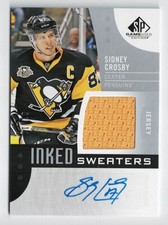 2017-18 SP Game-Used Inked Sweaters Autograph Jersey #IS-SC Sidney Crosby 01/10