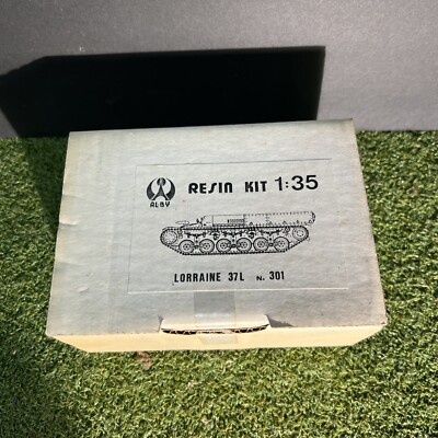 Vintage AL.BY Lorraine 37L 1937 1/35 Resin Model Tank Kit # 301 New Tank