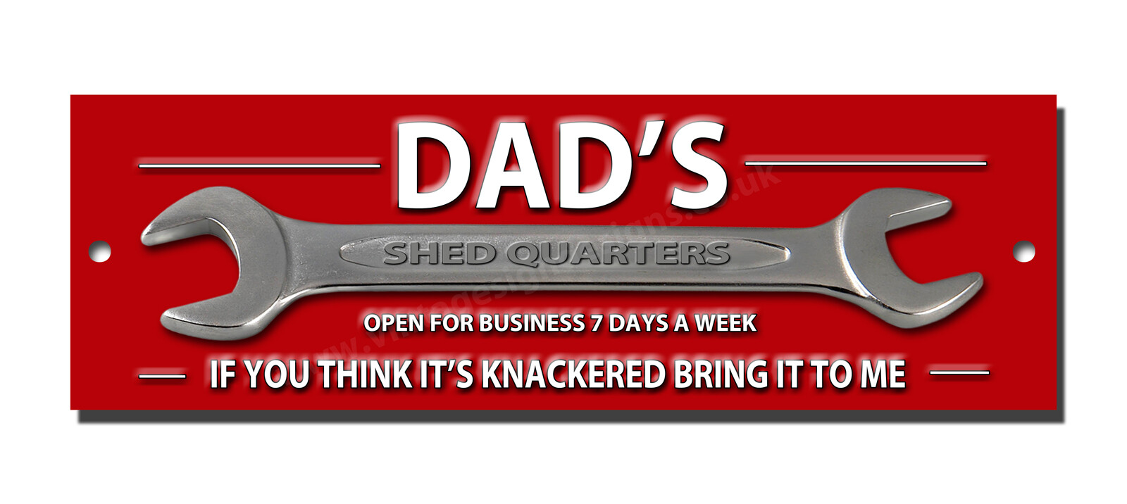 DADS SHED QUARTERS METAL SIGN SIZE 12 "X 4" MAN CAVE SIGN,GARDEN SHED