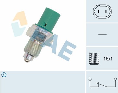 Contacteur De Feu De Recul FAE - Référence 41180 - Filetage M16x1 - 2 Pôles - Pour Allumage Automatique Des Feux De Marche Arrière