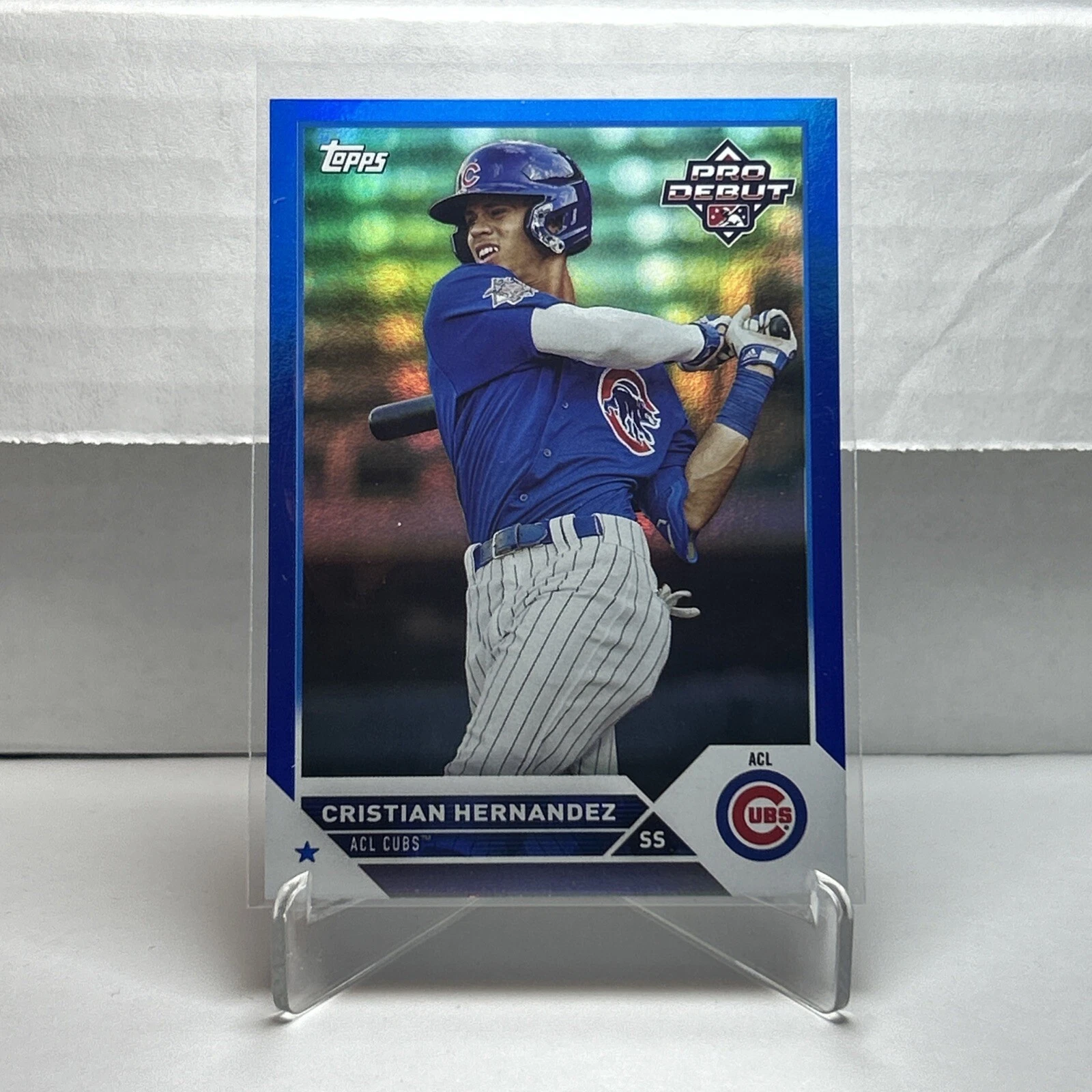 2023 Topps Pro Debut - Blue Foil #PD-163 Cristian Hernandez /150