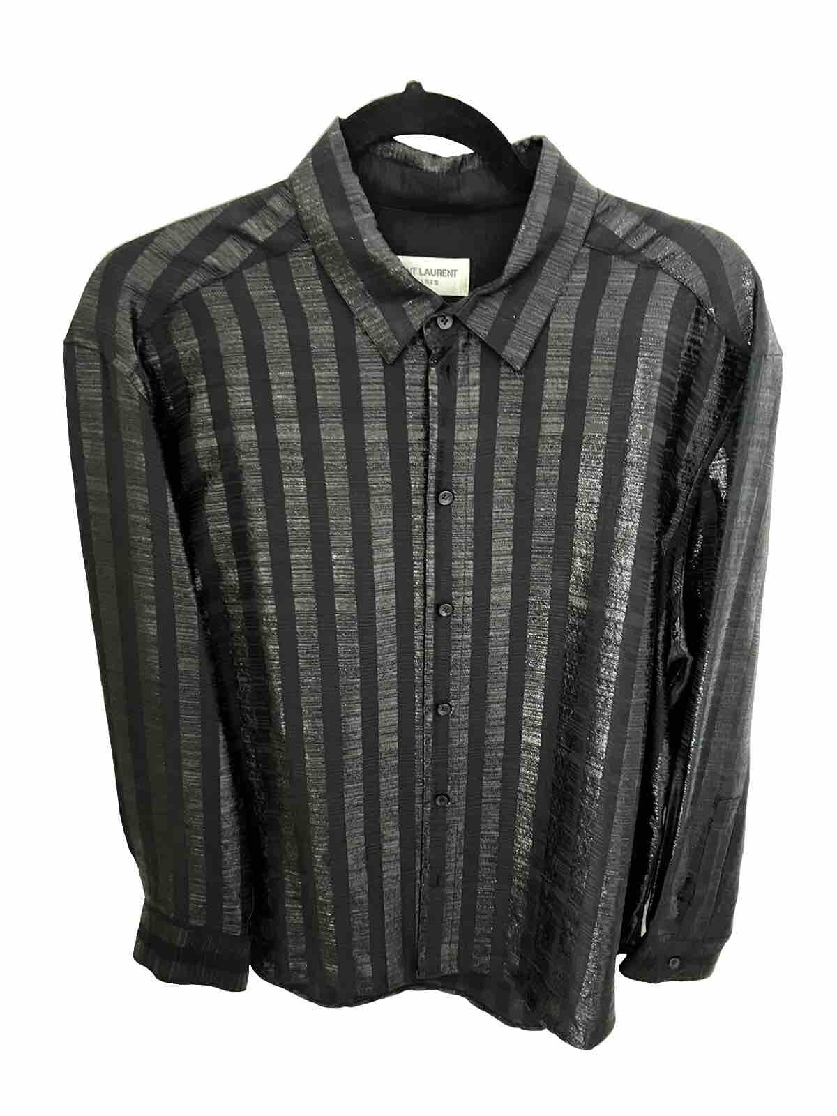 Camicia da donna formale Saint Laurent bottoni anteriori taglia 10