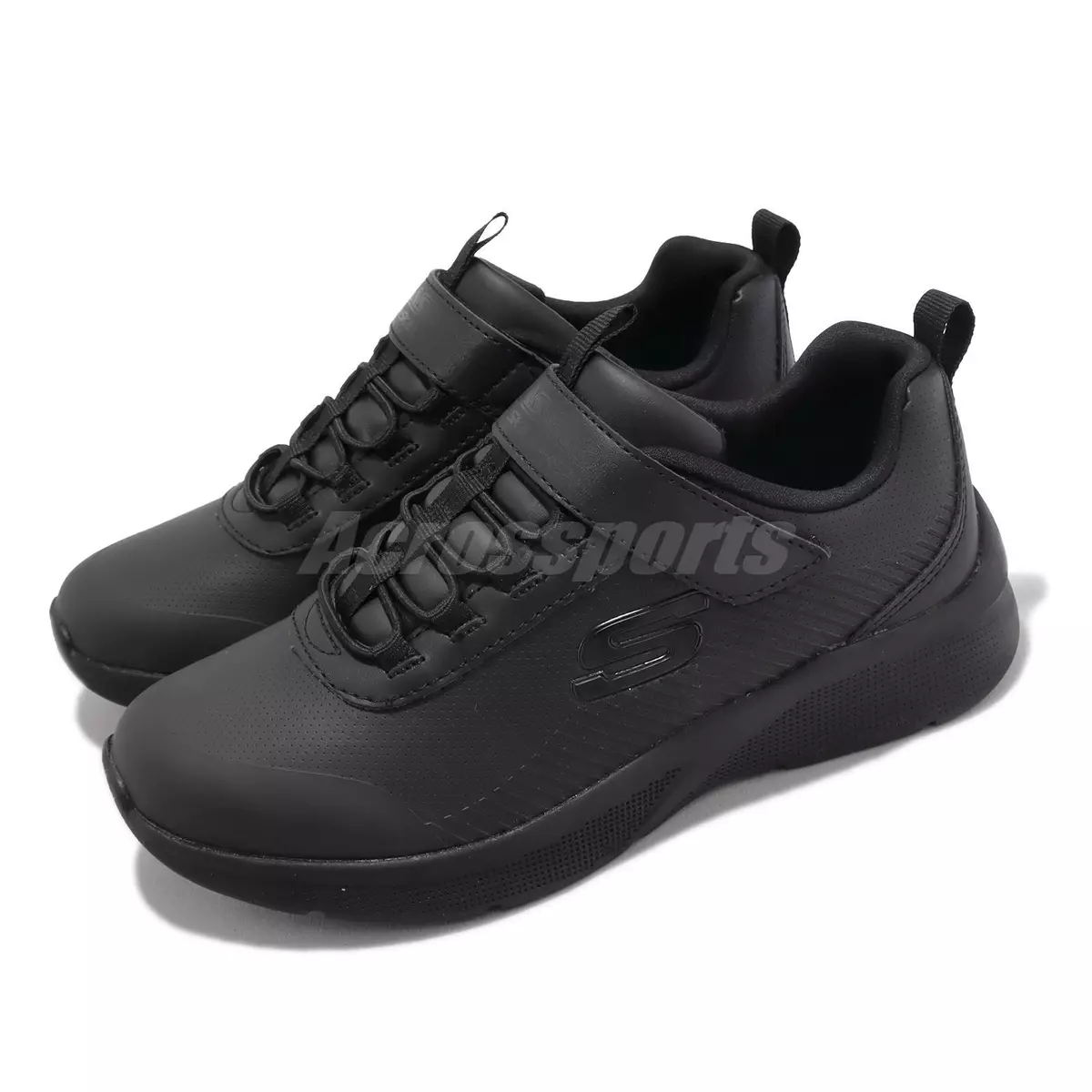 Skechers Microspec Classmate Cutie Black Kids Preschool Strap Casual 302607 LBBK