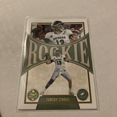 2022 Legacy Football #146 Carson Strong RC Eagles | eBay