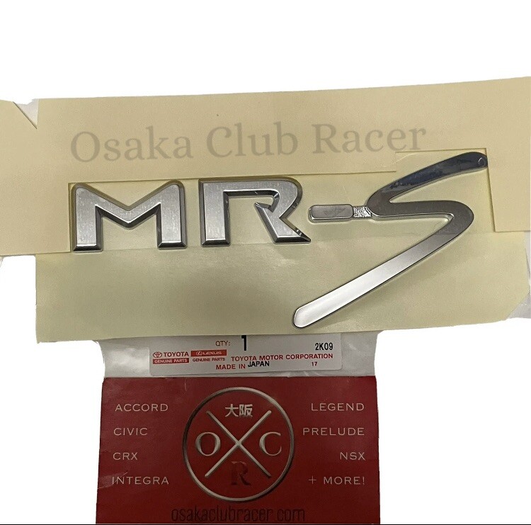 New Genuine OEM Toyota MR-S Rear Emblem Badge 00-05 MR2