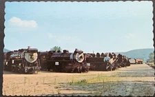 MUSEUM OF STEAM TRAINS STEAMTOWN USA BELLOWS FALLS VERMONT COLOR POSTCARD NEW