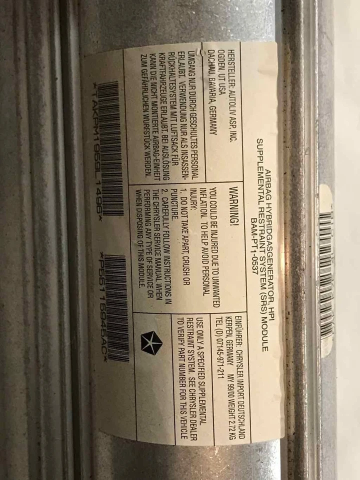 2000 - 2001 JEEP GRAND CHEROKEE Airbag Frontal Passageiro Airbag Direito OEM J - Imagem 4 de 4