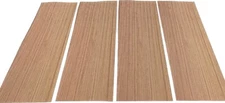 Bubinga Wood Veneer. 4 Sheets. 1/42 Thick ( 25" X 8.5" ) 8.5 Sq Ft