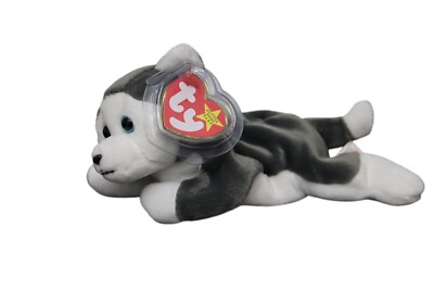 TY Beanie Baby Nanook | 1996 Siberian Husky Dog | MWMT | Rare Stamp #456 | Clean