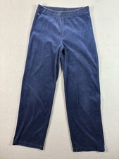 Lauren Ralph Lauren Velour Velvet Pants Size Small Dark Blue Lounge Cozy