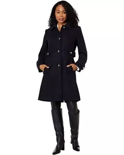 NWD KATE SPADE Wool Blend Jacket With Faux Shearling Trim Women s