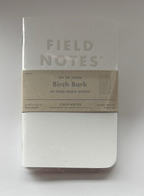 Field Notes Birch Bark 3-pack sealed Notebooks Fall 2023 Quarterly