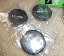 Lot of 3 Canon Ultrasonic Camera Lens Caps NOS