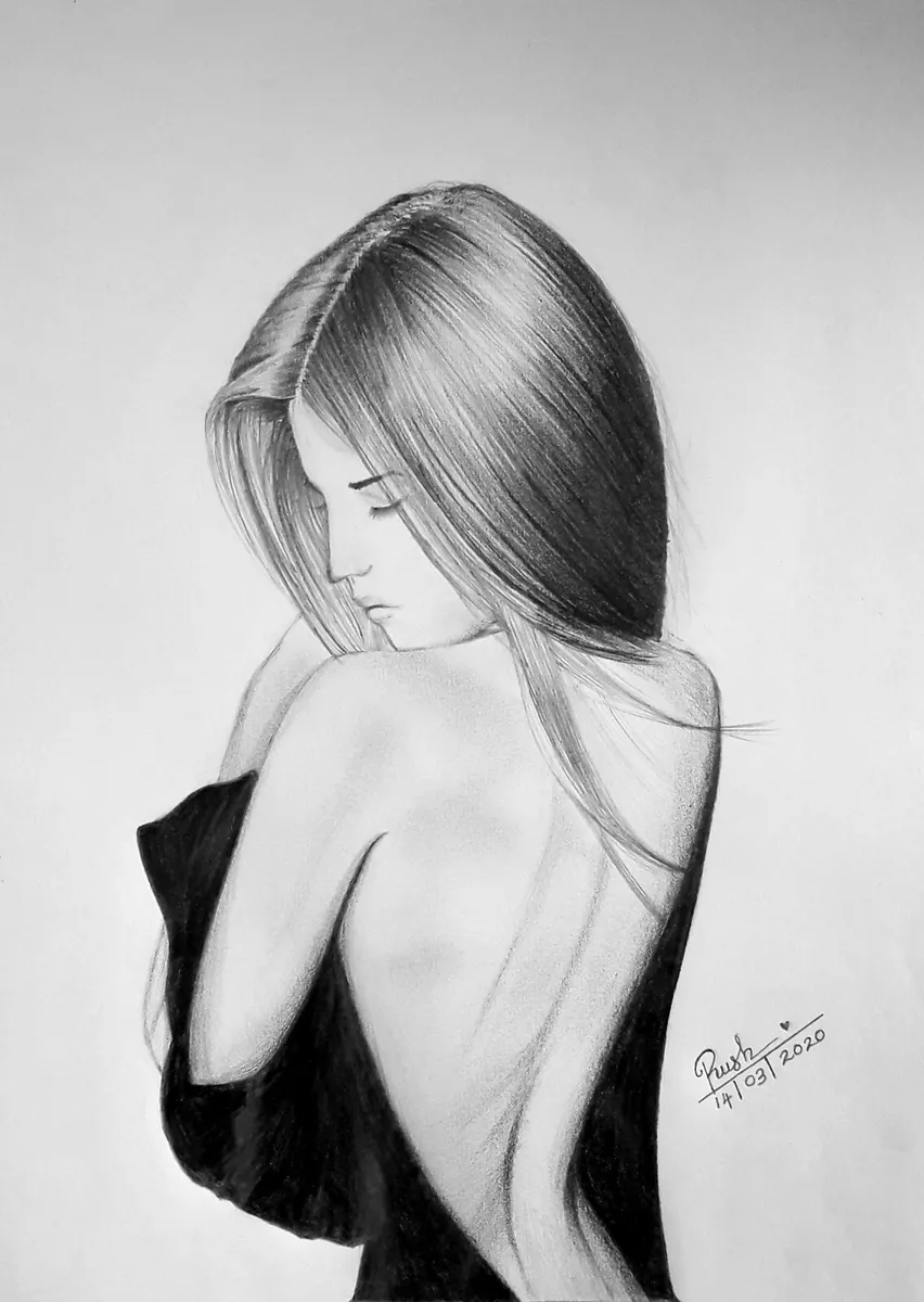 Update more than 198 pencil sketch of girl