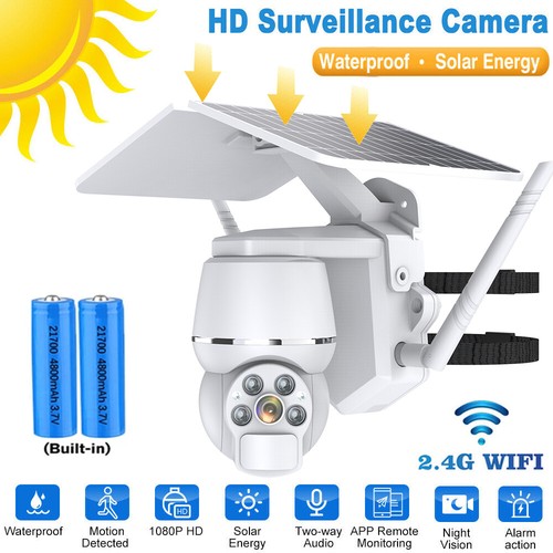 Solarpanel Outdoor HD FUNK WLAN WIFI IP NETZWERK CAMERA AUßEN ÜBERWACHUNGSKAMERA - Bild 19 von 23