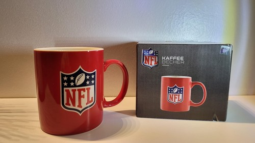 NFL Football Tasse Kaffeetasse, Teetasse in weiß/rot/blau mit Logo. Superbowl - Bild 2 von 12