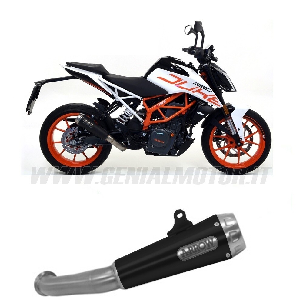 Exhaust Arrow App Pro-Race Black F Steel Inox KTM DUKE 390 2017 > 2020