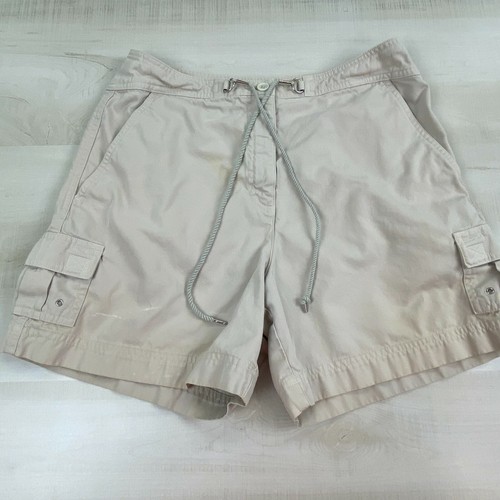 Talbots Womens Shorts 8 Khaki Cargo 