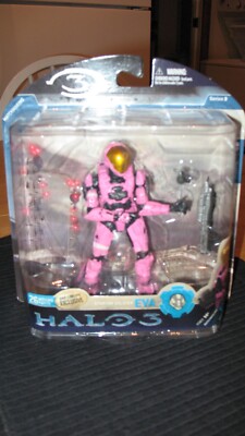 Halo 3-Series 3: 2008 D&R Lineups Exclusive Pink EVA Spartan - McFarlane Toys