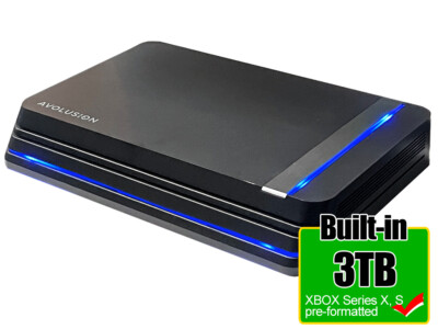 Avolusion HDDGear Pro X 3TB USB 3.0 External Gaming Hard Drive - XBOX Series X,S